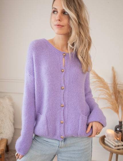 Strickjacke - Maple - Violett