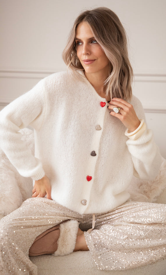 Love Buttons Beige - Vest