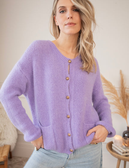 Strickjacke - Maple - Violett