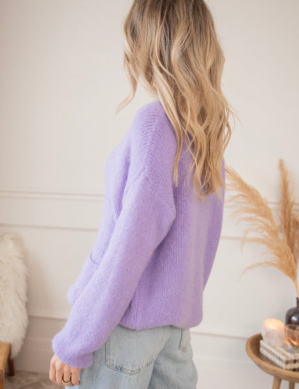 Strickjacke - Maple - Violett