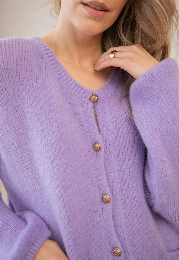 Strickjacke - Maple - Violett