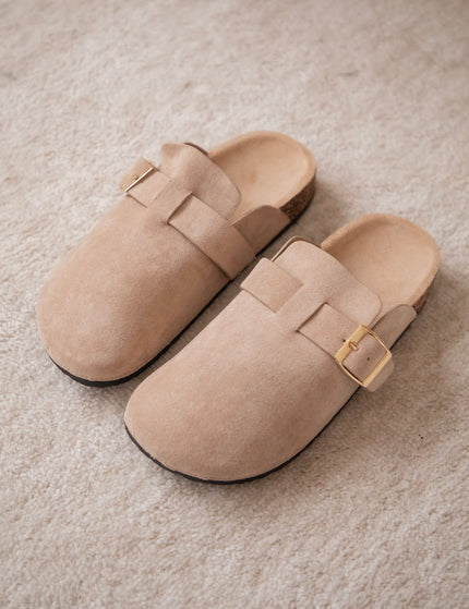 Leki Buckle Clogs Beige - Flats