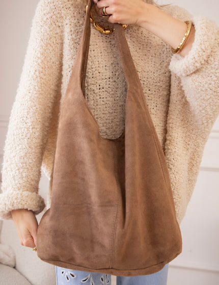 Noé Leather Taupe - Handtas