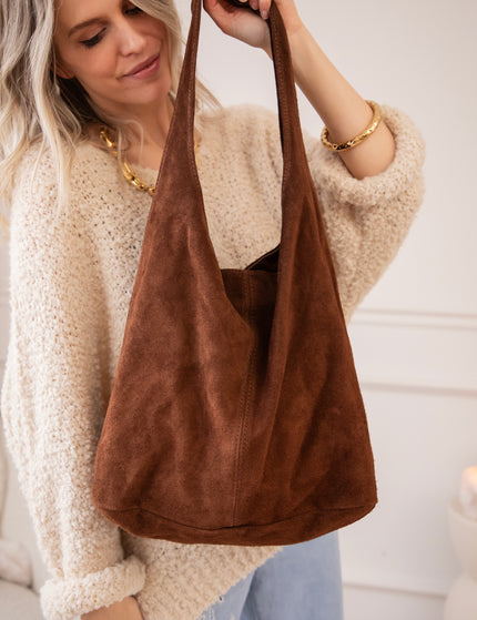 Noé Leather Choco - Handtas