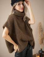 Coco Cose Brown - Sleeveless Cardigan