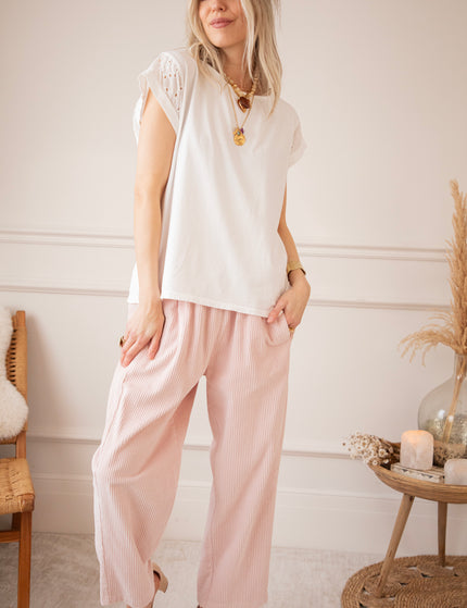 Hose - Corduroy Joy - Hellrosa