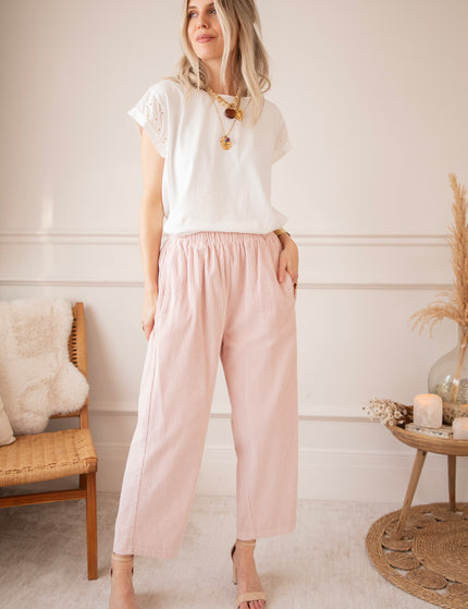 Hose - Corduroy Joy - Hellrosa