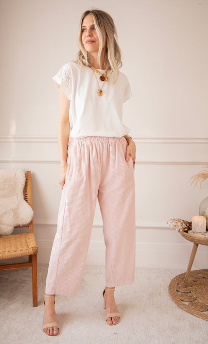 Hose - Corduroy Joy - Hellrosa