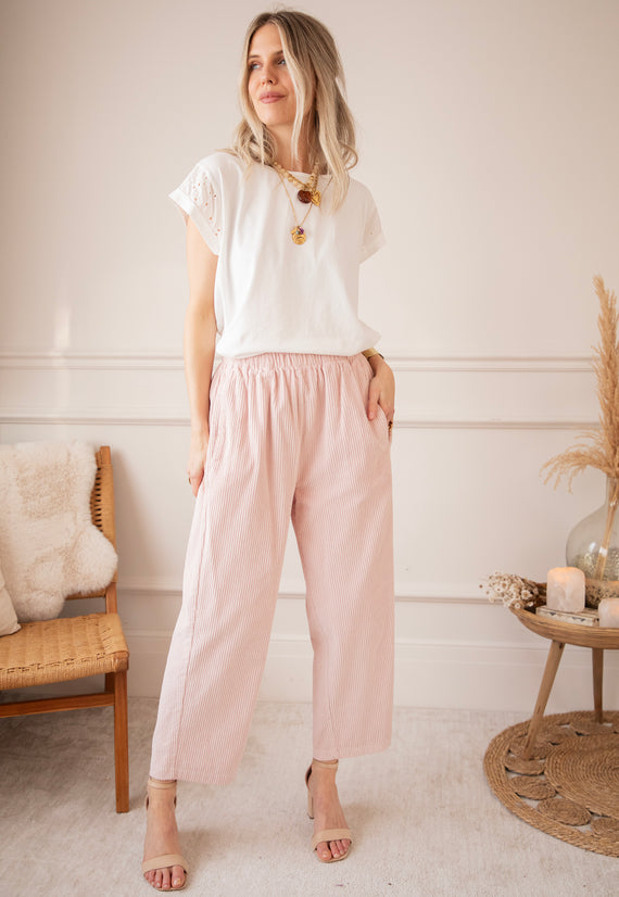 Corduroy Joy Soft Pink - Broek