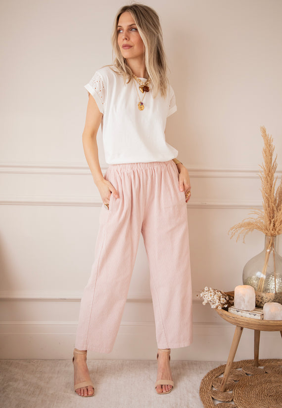 Corduroy Joy Soft Pink - Broek