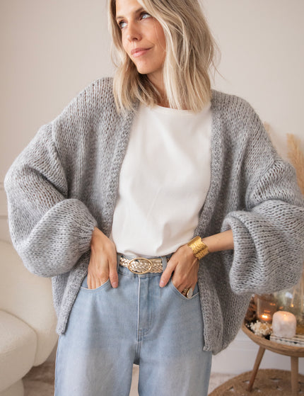 Strickjacke - Bernadette Clara - Grau