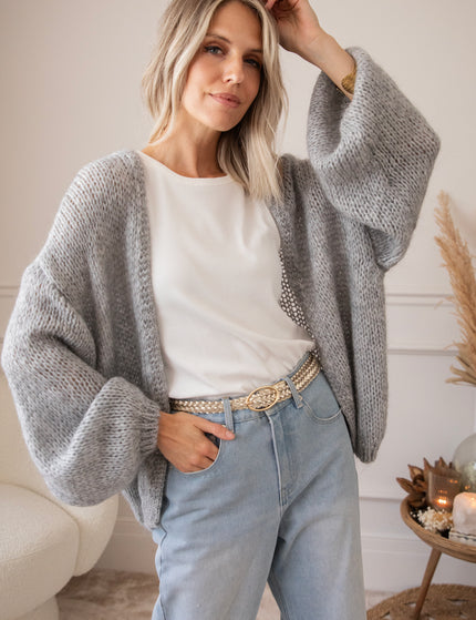 Strickjacke - Bernadette Clara - Grau