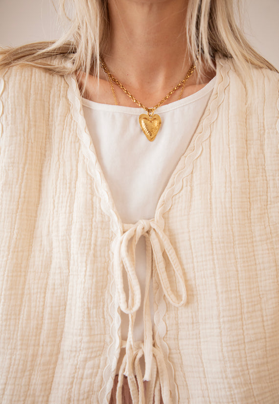 Soft Tetra Thoughts Beige - Vest