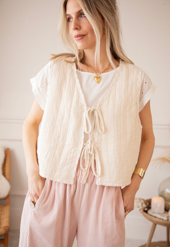 Soft Tetra Thoughts Beige - Vest