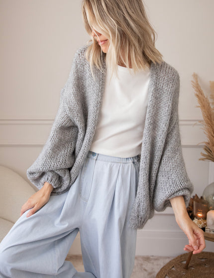 Strickjacke - Bernadette Clara - Grau