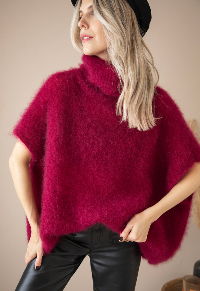 Coco Cose Burgundy - Sleeveless Cardigan