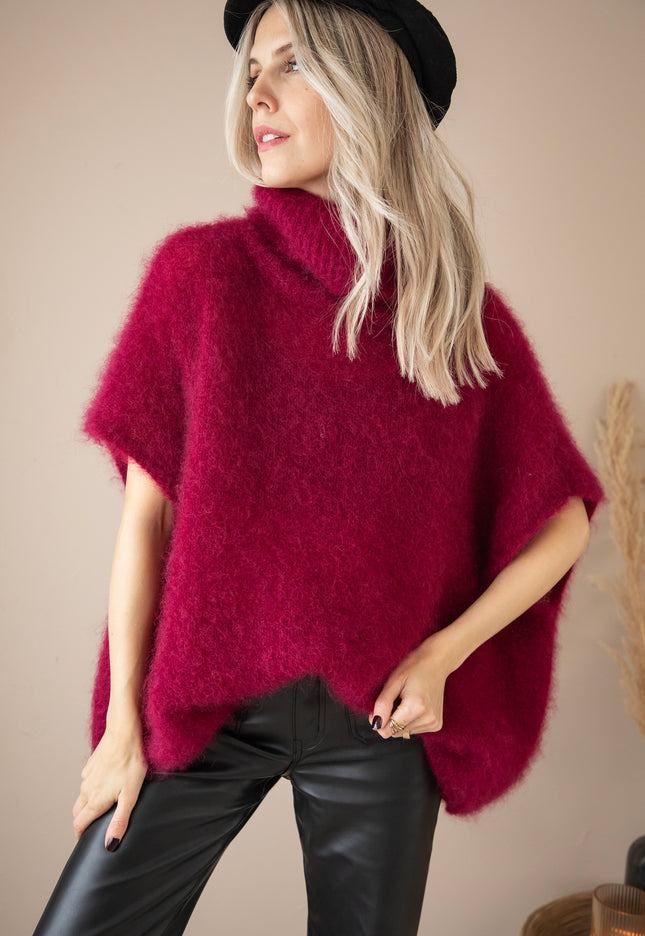 Coco Cose Burgundy - Sleeveless Cardigan