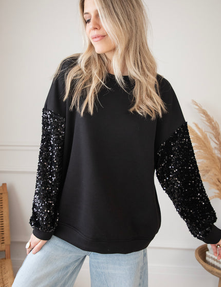 Spectacle Sleeves Black - Sweater