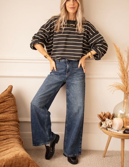 Love Me Wide Dark Blue - Jeans