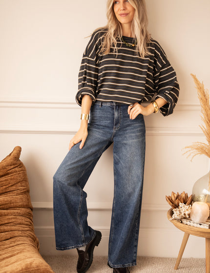 Love Me Wide Dark Blue - Jeans