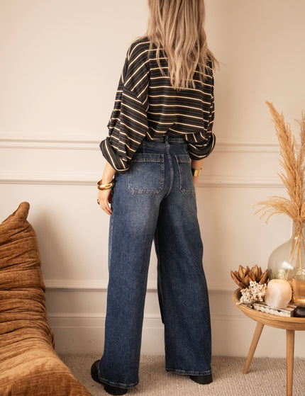 Love Me Wide Dark Blue - Jeans