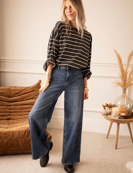 Love Me Wide Dark Blue - Jeans