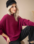 Soft Seamy Burgundy - Trui