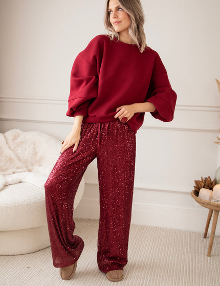 Stunning Sequins Bordeaux - Pants
