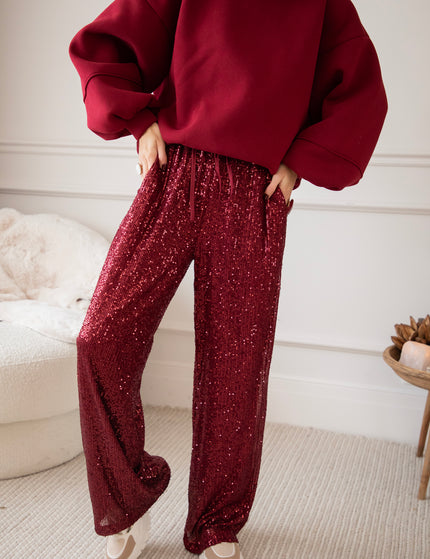 Stunning Sequins Bordeaux - Pants