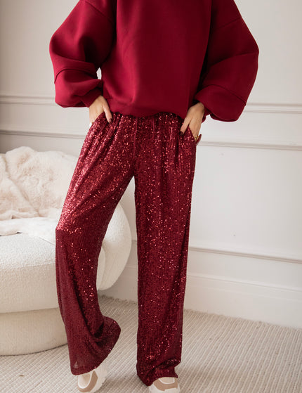 Stunning Sequins Bordeaux - Pants