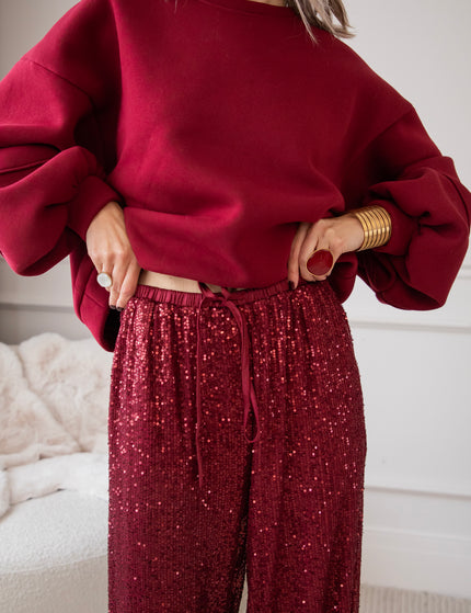 Stunning Sequins Bordeaux - Pants