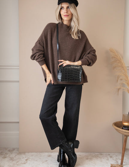 Soft Seamy Brown - Sweater