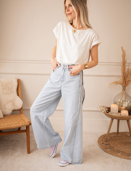 Wide Stitch Light Blue - Jeans