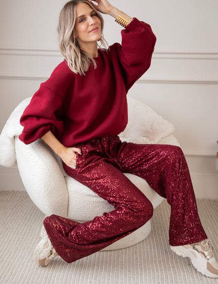 Stunning Sequins Bordeaux - Pants