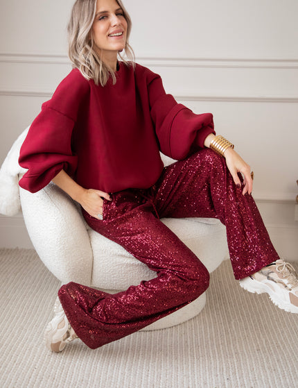 Stunning Sequins Bordeaux - Pants