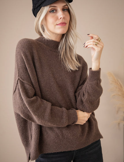 Soft Seamy Brown - Sweater