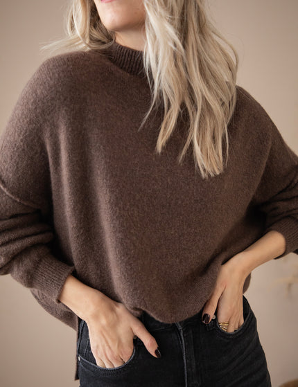 Soft Seamy Brown - Sweater