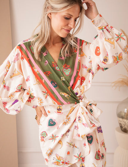 Kleid - Wrapped In Wonders - Beige
