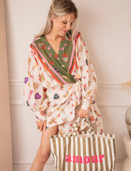 Kleid - Wrapped In Wonders - Beige