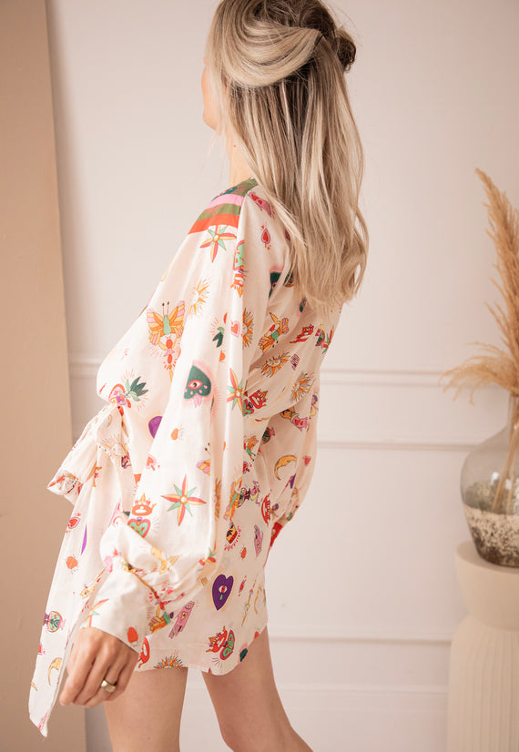 Wrapped In Wonders Beige - Dress