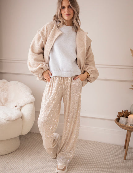 Hose - Stunning Sequins - Beige