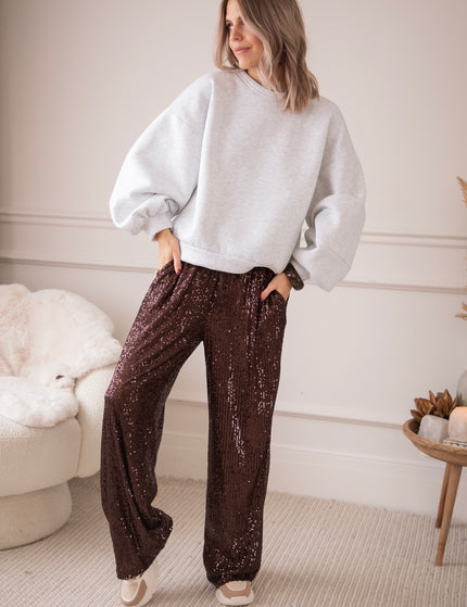 Hose - Stunning Sequins - Choco