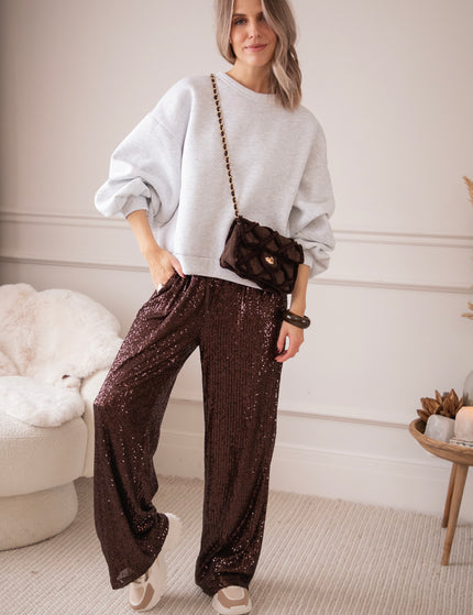 Hose - Stunning Sequins - Choco