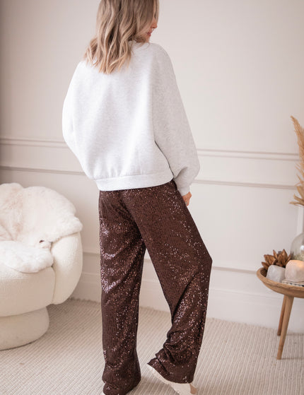 Hose - Stunning Sequins - Choco