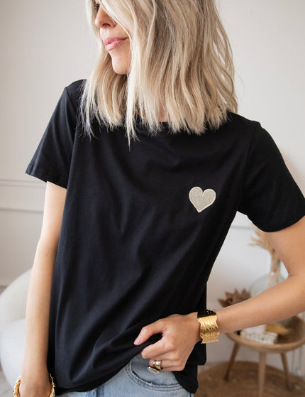 Beating Heart Black/Gold - T-Shirt