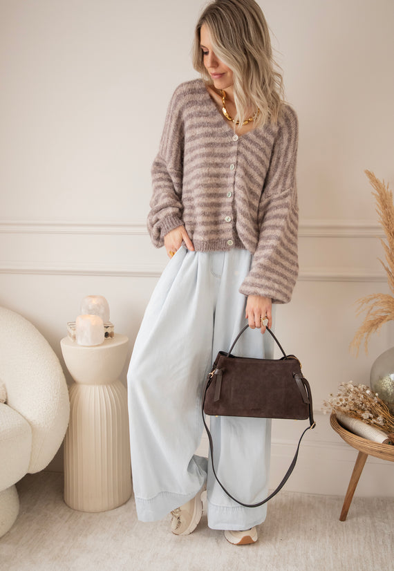 Zima Stripe Beige/Brown - Vest