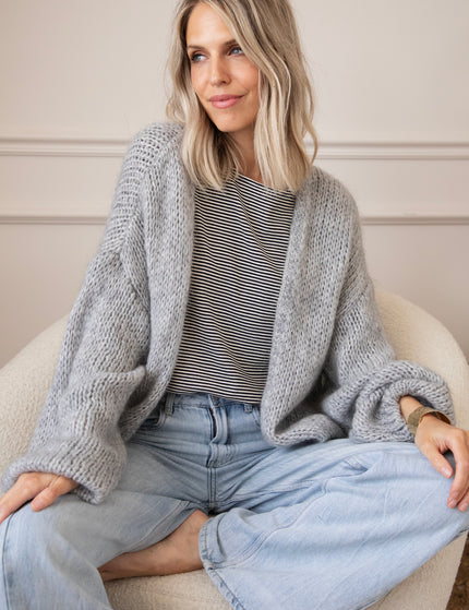 Langarmshirt - Beating Fine Stripe - Schwarz/Weiß