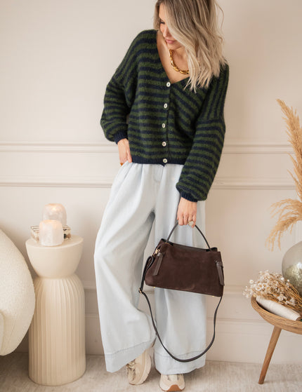 Zima Stripe Green/Dark Blue - Vest