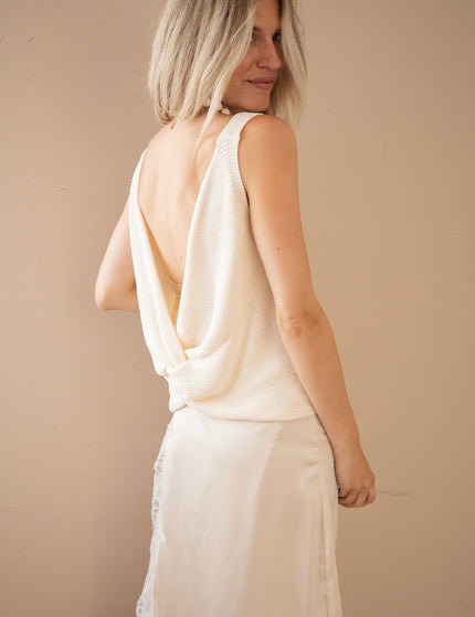 Top - Twist Me Softly - Beige