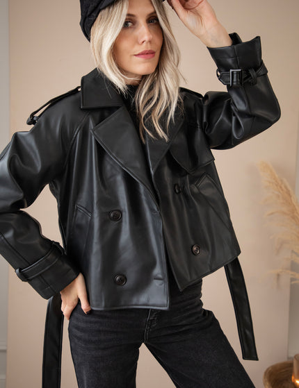 Jacke - Lizzy Leather - Schwarz